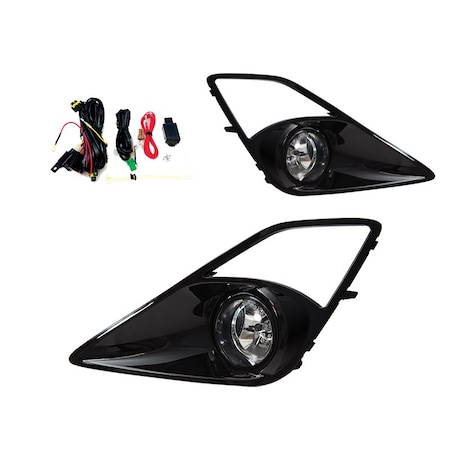 Winjet Fog Lights - Clear - Wiring Kit Included CFWJ-0339-C